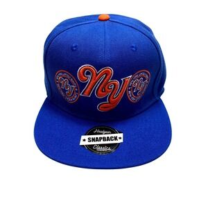 New York Giants Snapback Hat Cap Blue Orange Classics Headgear NY